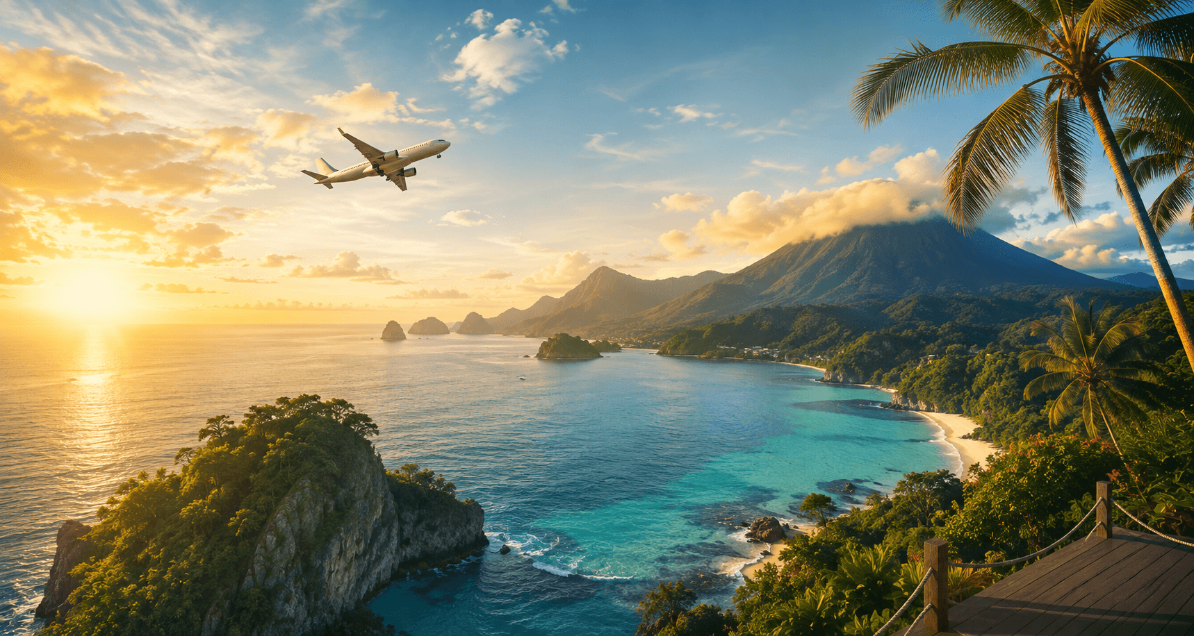 Tropical island holiday destination